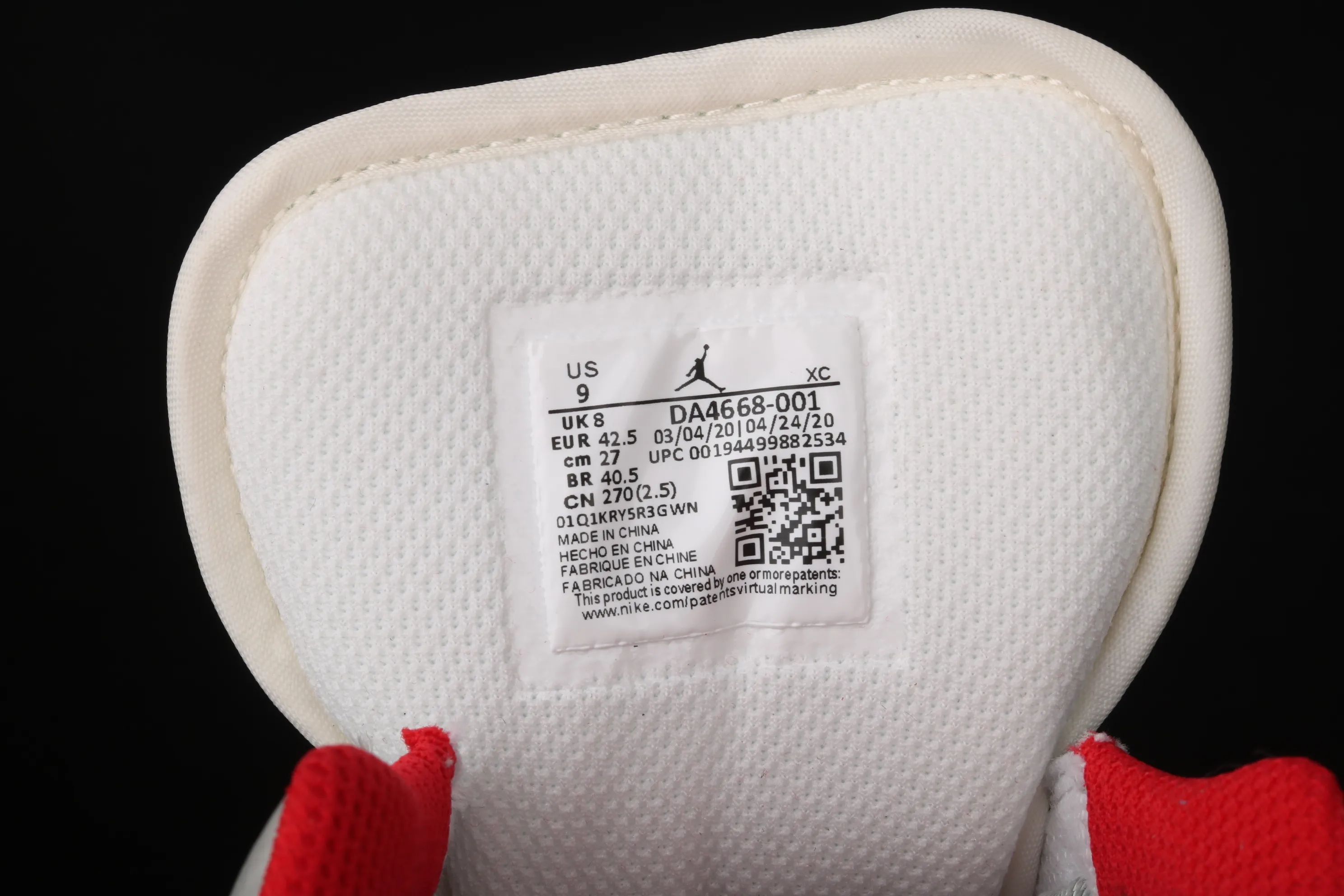 All categories Air Jordan Jordan series basketball shoes Air Jordan 1 Low Air Jordan 1 Low Shadow AJ1 Joe 1 low-top cultural and leisure sports sneakers DA4668-001